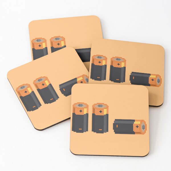 Item preview, Pixel Art Batteries designed and sold by Potato Quality Prints.