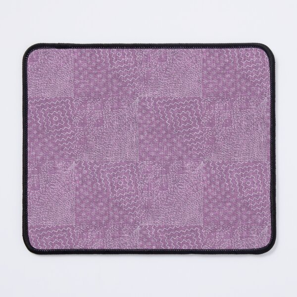 Item preview, Rose Sashiko Stitch Japanese Visible Mended Fabric Print designed and sold by LoveAlways-AEP.