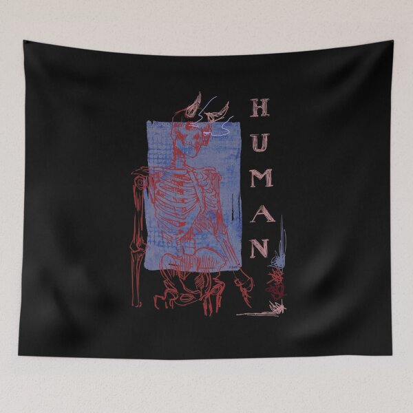Item preview, Retro Demon Skeleton – Dark Gothic Grunge Art designed and sold by DanniDan.