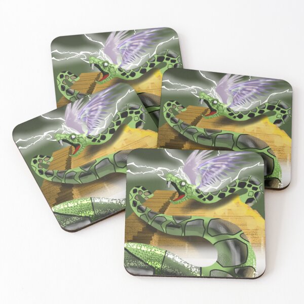 Item preview, Quetzalcoatl on Green  designed and sold by Digital Attic 95.