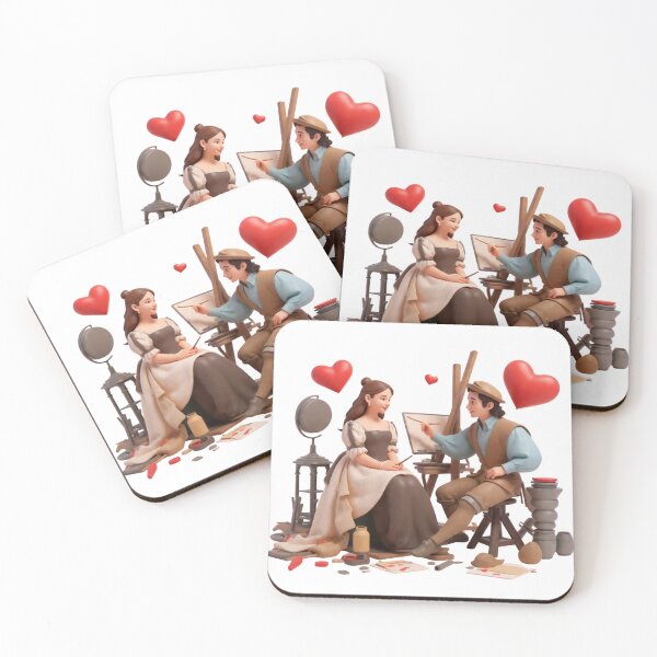 Item preview, Ethereal Artist's Muse Captured in Timeless Elegance Scene designed and sold by PluffyPanda.