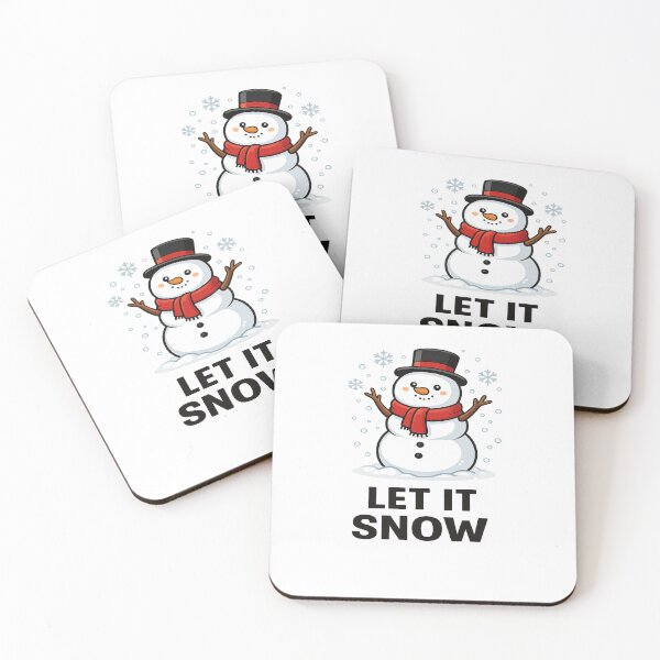 Item preview, Let It Snow Cute Snowman Winter T-Shirt designed and sold by ArtsyEcho.