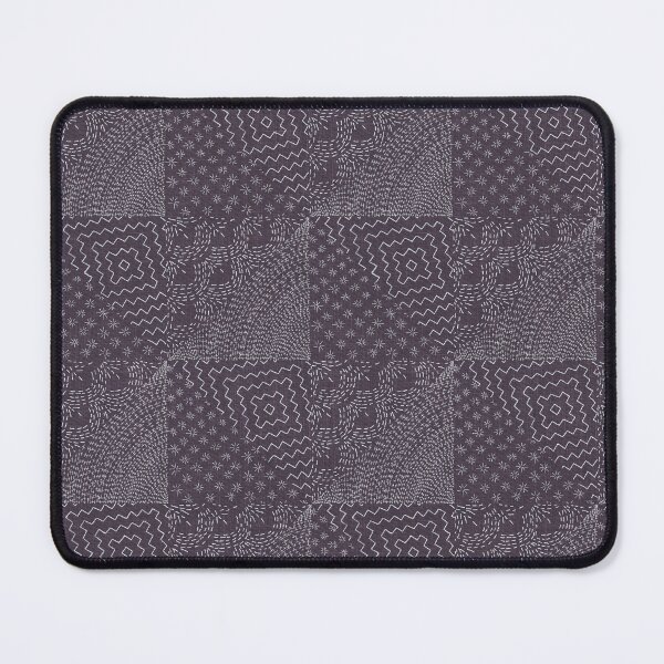 Item preview, Lavender Stitch Japanese Visible Mended Fabric Print designed and sold by LoveAlways-AEP.