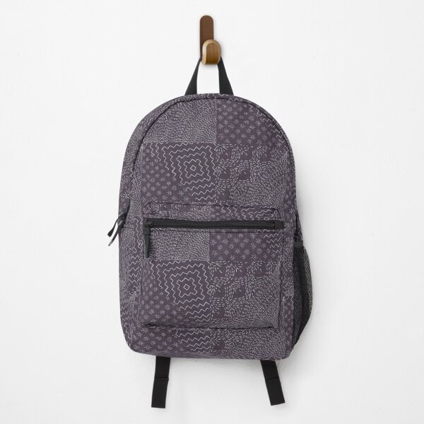 Item preview, Lavender Stitch Japanese Visible Mended Fabric Print  designed and sold by LoveAlways-AEP.