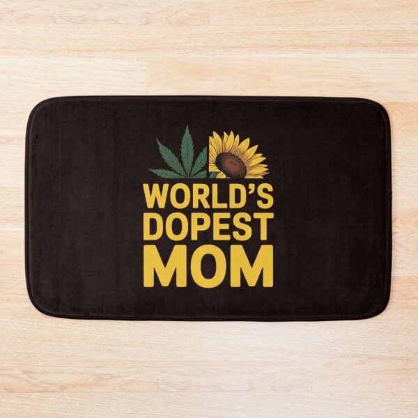 Item preview, World’s Dopest Mom Sunflower and cannabis leaf 420 designed and sold by MichaelStalkas.