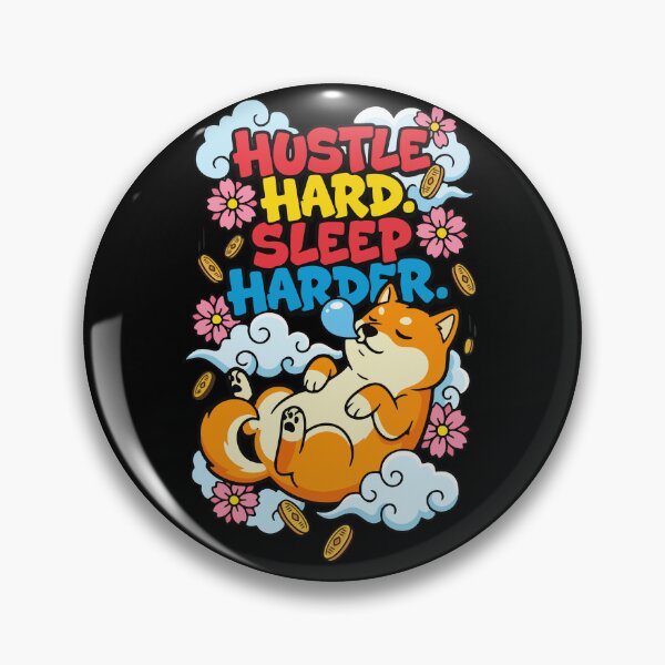Item preview, Sleep Hustle Shiba vector art designed and sold by Tong4130.