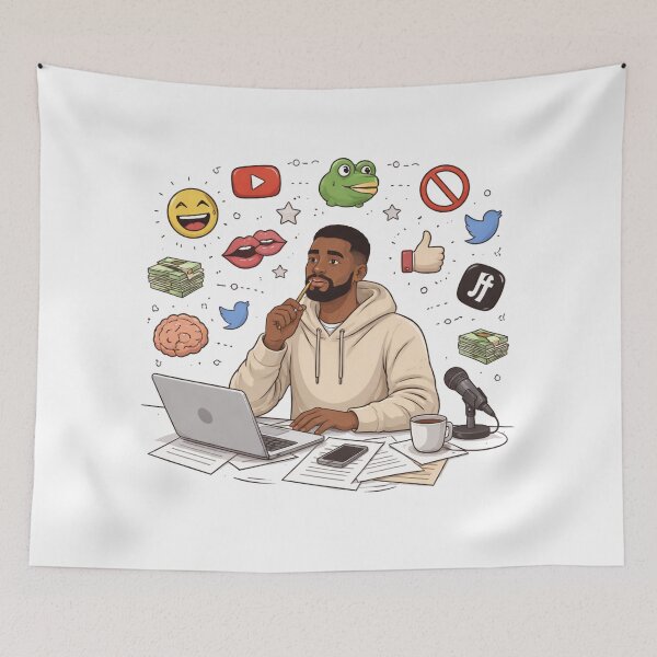 Item preview, Modern Pop Culture Commentary Illustration | Witty Internet Essay Vibes designed and sold by PopPizzazz.