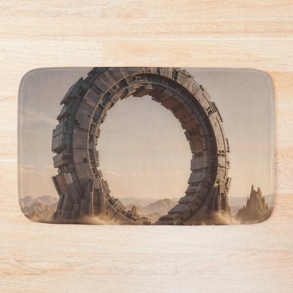 Item preview, Forgotten Monolith: Ancient Sci-Fi Gate in the Desert designed and sold by KYOFRAME.