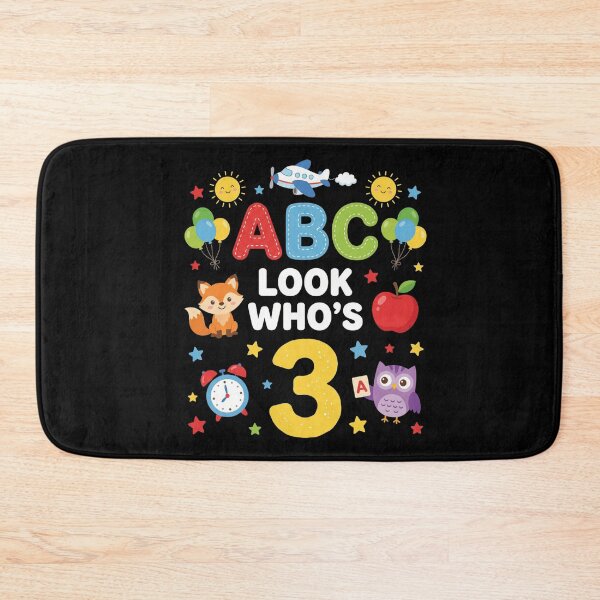 Item preview, Cool ABC Look Who's 3 Preschool Birthday Alphabet Party designed and sold by GridText.
