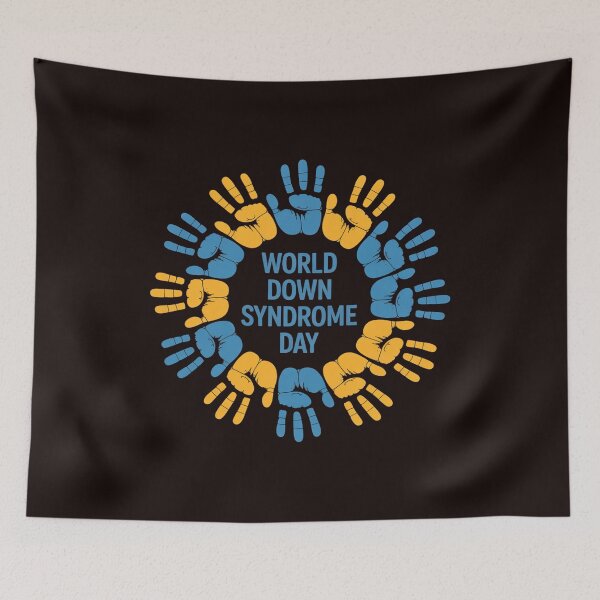 Item preview, World Down Syndrome Day handprints with Heart designed and sold by MichaelStalkas.
