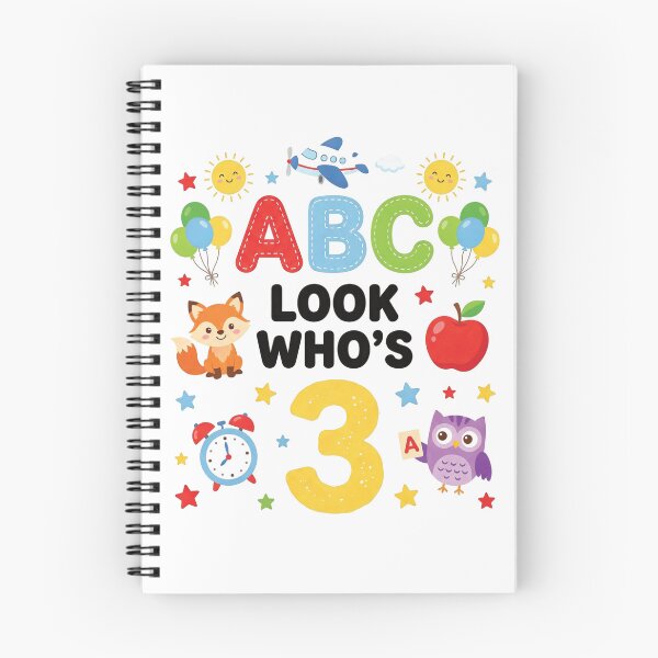 Item preview, Cute ABC Look Who's 3 Kids Third Birthday Alphabet designed and sold by GridText.