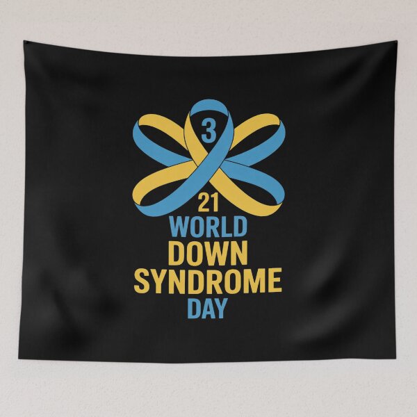 Item preview, World Down Syndrome Day Awareness 3 21 T21 Blue Yellow Right designed and sold by LindseyKris.