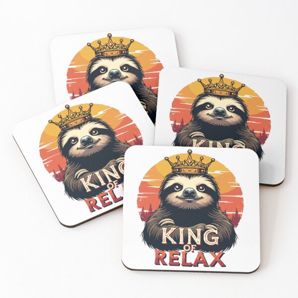 Item preview, Sloth King of Relax designed and sold by Eclectic Monkey.