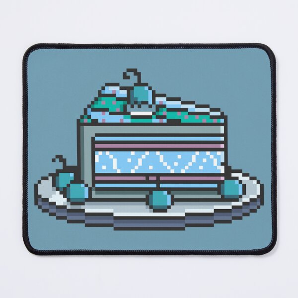 Item preview, Pixel Art Blue Cake designed and sold by Potato Quality Prints.