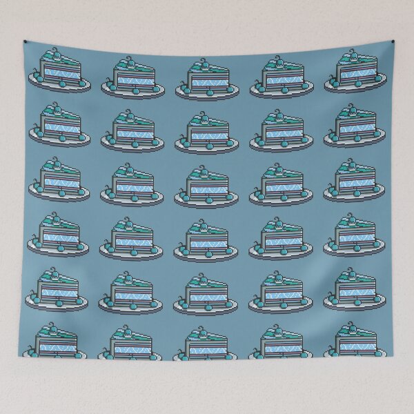 Item preview, Pixel Art Blue Cake designed and sold by Potato Quality Prints.