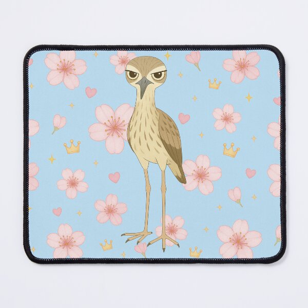 Item preview, Stone-Curlew with Cherry Blossoms - Blue designed and sold by HIMEKARI.