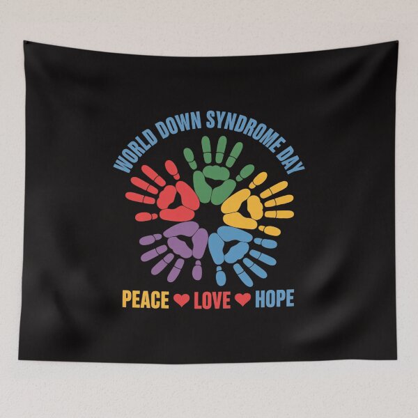 Item preview, World Down Syndrome Awareness Day, Pece Love Hope 2 designed and sold by HudsonErik.
