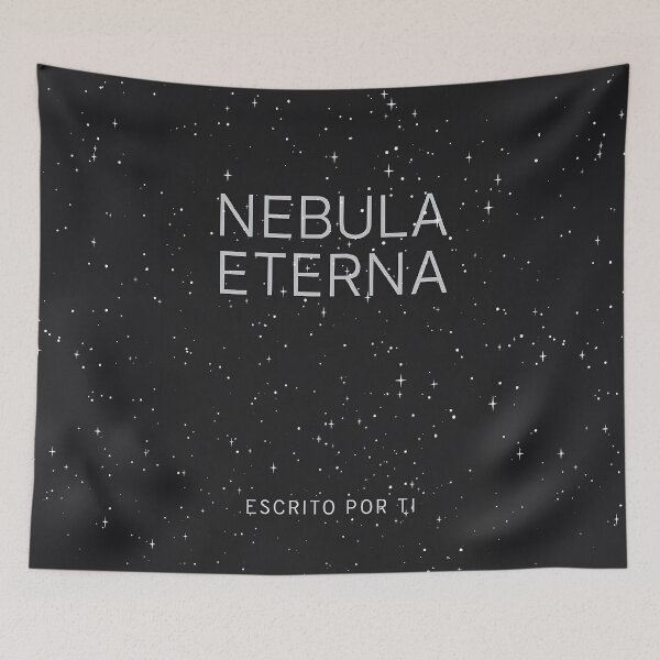 Item preview, Minimalist sci-fi notebook – Nebula in eternal silence designed and sold by Anomaly 404 Error.