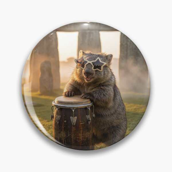 Item preview, Wombat Drumming at Stonehenge designed and sold by Tridentulus.