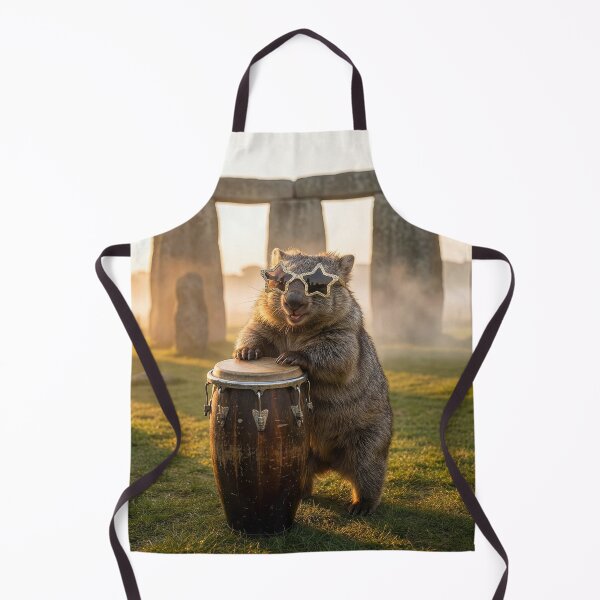 Item preview, Wombat Drumming at Stonehenge designed and sold by Tridentulus.