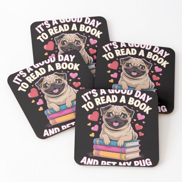 Item preview, Womens It's A Good Day To Read A Book And Pet My Pug designed and sold by HudsonErik.