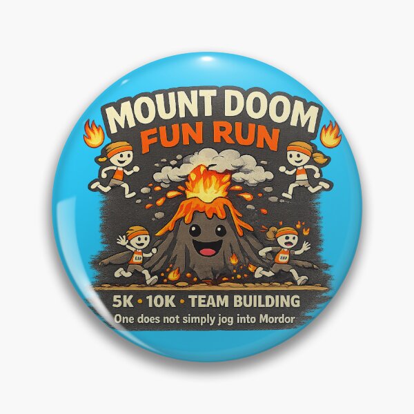 Item preview, Mount Doom Fun Run – 5K / 10K Fantasy Race Parody Shirt designed and sold by DiamondSkyShirt.