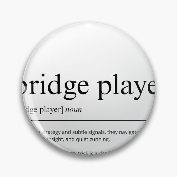 Item preview, Bridge Player Gift Print | Dictionary Definition Wall Art | Card Game Decor | Minimalist Typography Poster designed and sold by shopcanva.