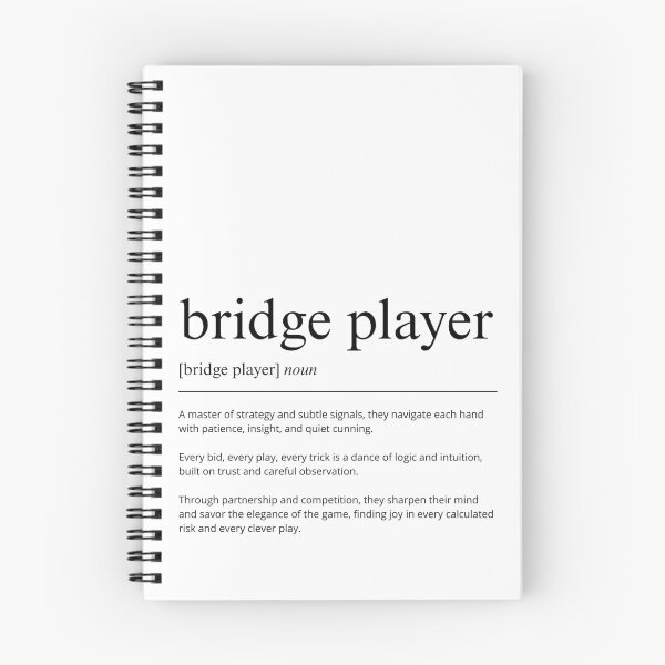 Item preview, Bridge Player Gift Print | Dictionary Definition Wall Art | Card Game Decor | Minimalist Typography Poster designed and sold by shopcanva.