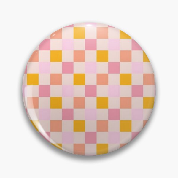 Item preview, Intricate Orange & Pink Check Pixel Pattern designed and sold by Potato Quality Prints.