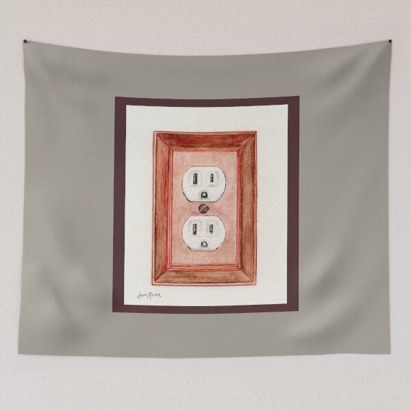 Item preview, Unplugged - watercolor and pen designed and sold by Annie Mason Art.