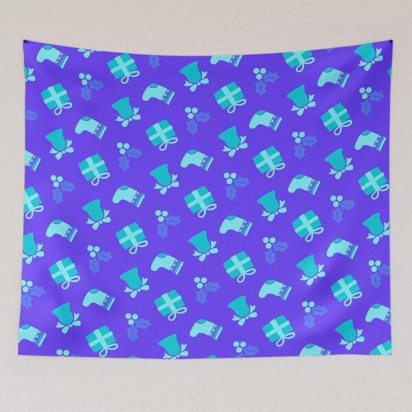 Item preview, Mid Century Blue Bells Happy Holiday Xmas Pattern    - Graduation Gifts for boyfriend designed and sold by RoyalStarsPatts.