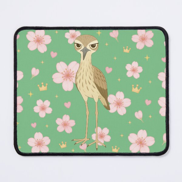 Item preview, Stone-Curlew with Cherry Blossoms - Green designed and sold by HIMEKARI.
