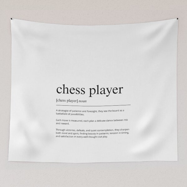 Item preview, Chess Player Definition Print | Minimalist Wall Art | Game Room Decor | Dictionary Style Poster | Typography Art designed and sold by shopcanva.