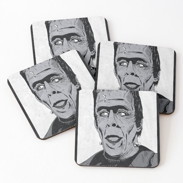 Item preview, HERMAN MUNSTER - The Munsters (Greyscale) designed and sold by FamousWeirdosRB.