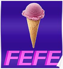 FEFE Ice Cream Cone Poster