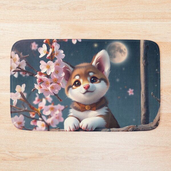 Item preview, Moonlit Blossom Watcher: A Foxy Friend designed and sold by CASASIS_MERCH.
