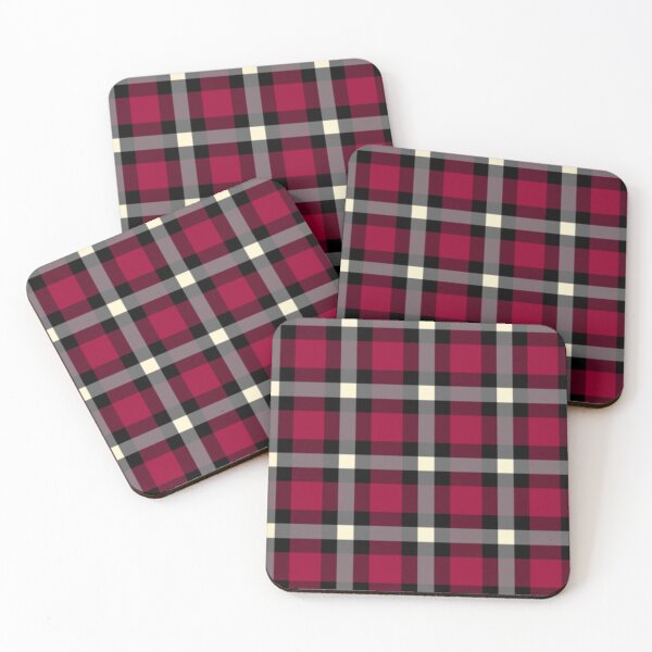 Item preview, Red and Gray Plaid Pixel Pattern designed and sold by Potato Quality Prints.