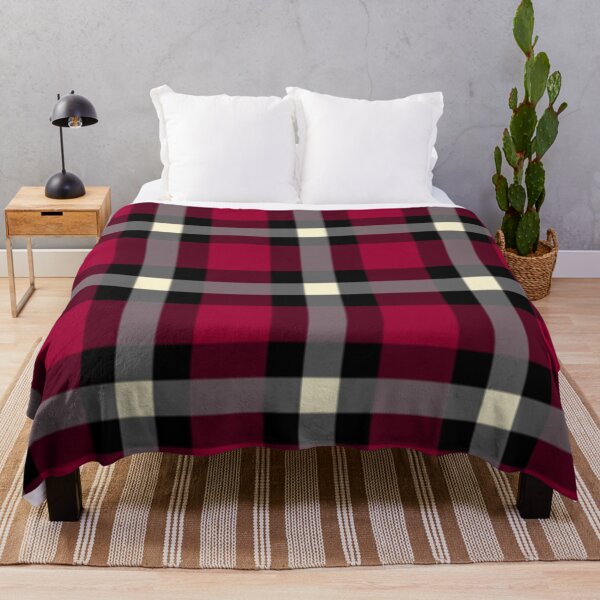 Item preview, Red and Gray Plaid Pixel Pattern designed and sold by Potato Quality Prints.