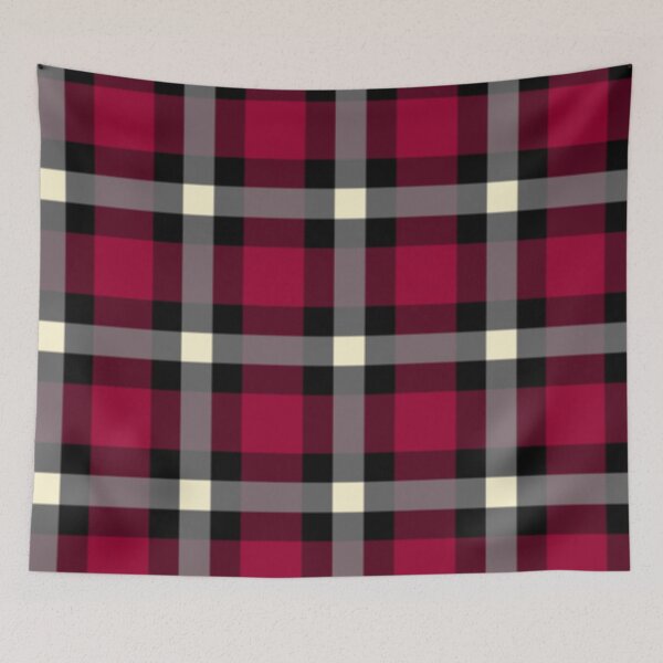 Item preview, Red and Gray Plaid Pixel Pattern designed and sold by Potato Quality Prints.
