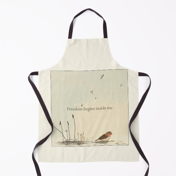 Item preview, Freedom Begins Inside Me – Minimalist Illustration of a Bird and Freedom designed and sold by soletstudio.