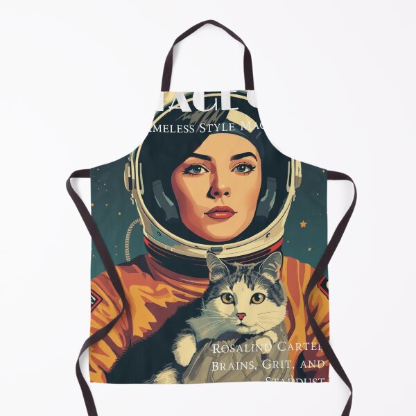 Item preview, Elegant Blue Astronaut Girl Cat designed and sold by Vintage City.