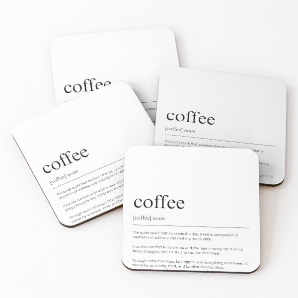 Item preview, Coffee Definition Print | Minimalist Kitchen Wall Art | Coffee Bar Decor Poster | Typography Quote designed and sold by shopcanva.