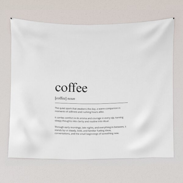 Item preview, Coffee Definition Print | Minimalist Kitchen Wall Art | Coffee Bar Decor Poster | Typography Quote designed and sold by shopcanva.
