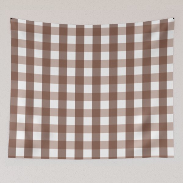 Item preview, Brown Plaid Pixel Pattern designed and sold by Potato Quality Prints.