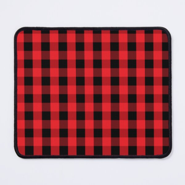 Item preview, Red Buffalo Check Pixel Pattern designed and sold by Potato Quality Prints.
