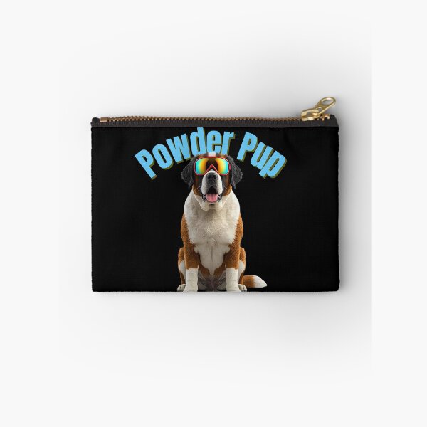 Item preview, St. Bernard Ski Dog Art – Powder Pup for Dog Lovers & Avid Skiers designed and sold by Fredster1966.