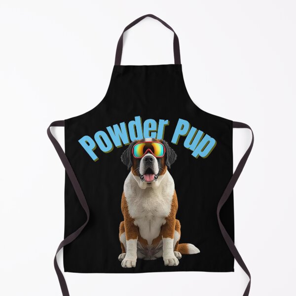 Item preview, St. Bernard Ski Dog Art – Powder Pup for Dog Lovers & Avid Skiers designed and sold by Fredster1966.