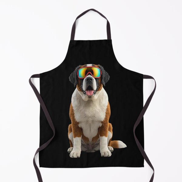 Item preview, St. Bernard Ski Dog Art – Powder-Ready Pup for Dog Lovers & Avid Skiers designed and sold by Fredster1966.