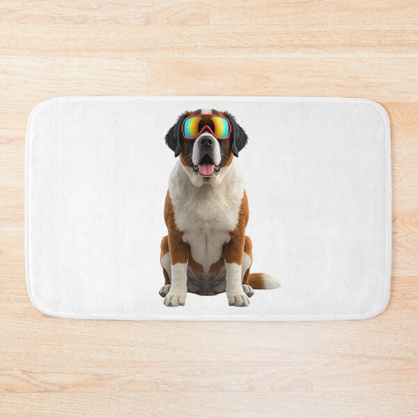 Item preview, St. Bernard Ski Dog Art – Powder-Ready Pup for Dog Lovers & Avid Skiers designed and sold by Fredster1966.