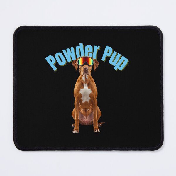 Item preview, Powder Pup Rhodesian Ridgeback – Ski Dog Art for Dog Lovers & Avid Skiers designed and sold by Fredster1966.